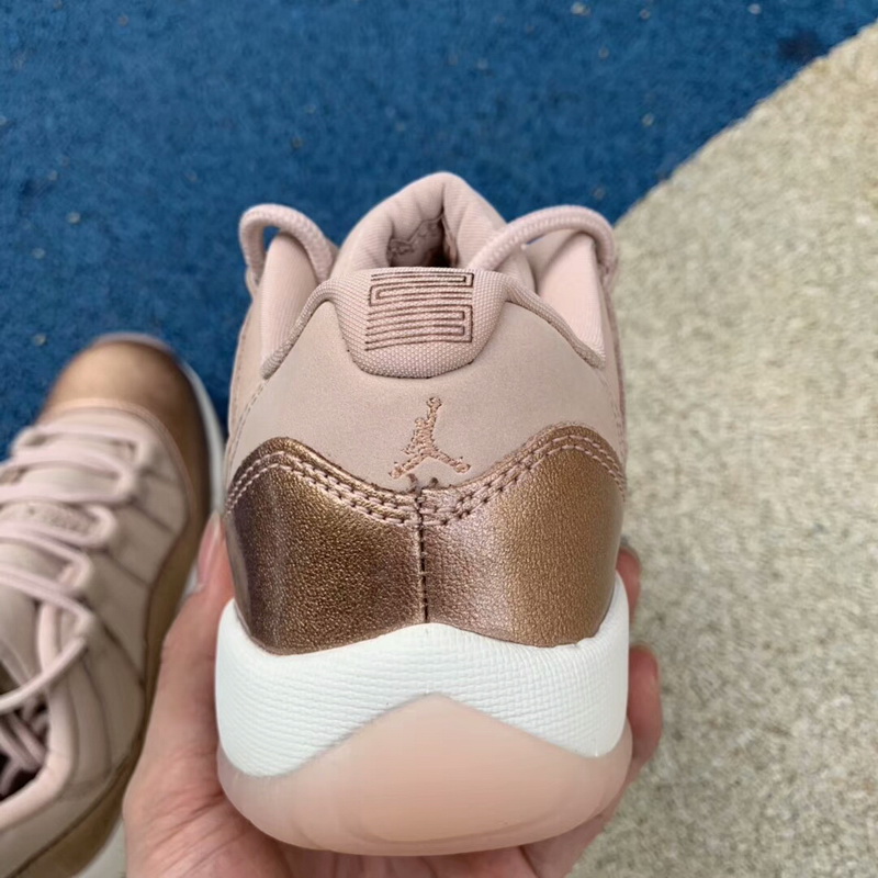 Authentic Air JORDAN 11 Low Rose Gold women